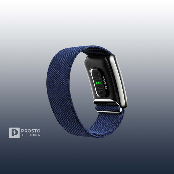 Whoop Superknit Luxe Accessory Wrist Band Ultra Soft And Comfort - полночь и платина (Midnight &Platinum)